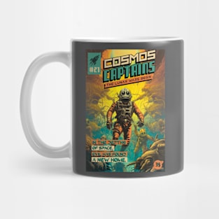 Retro Vintage Sci Fi Comic Book Cover Mug